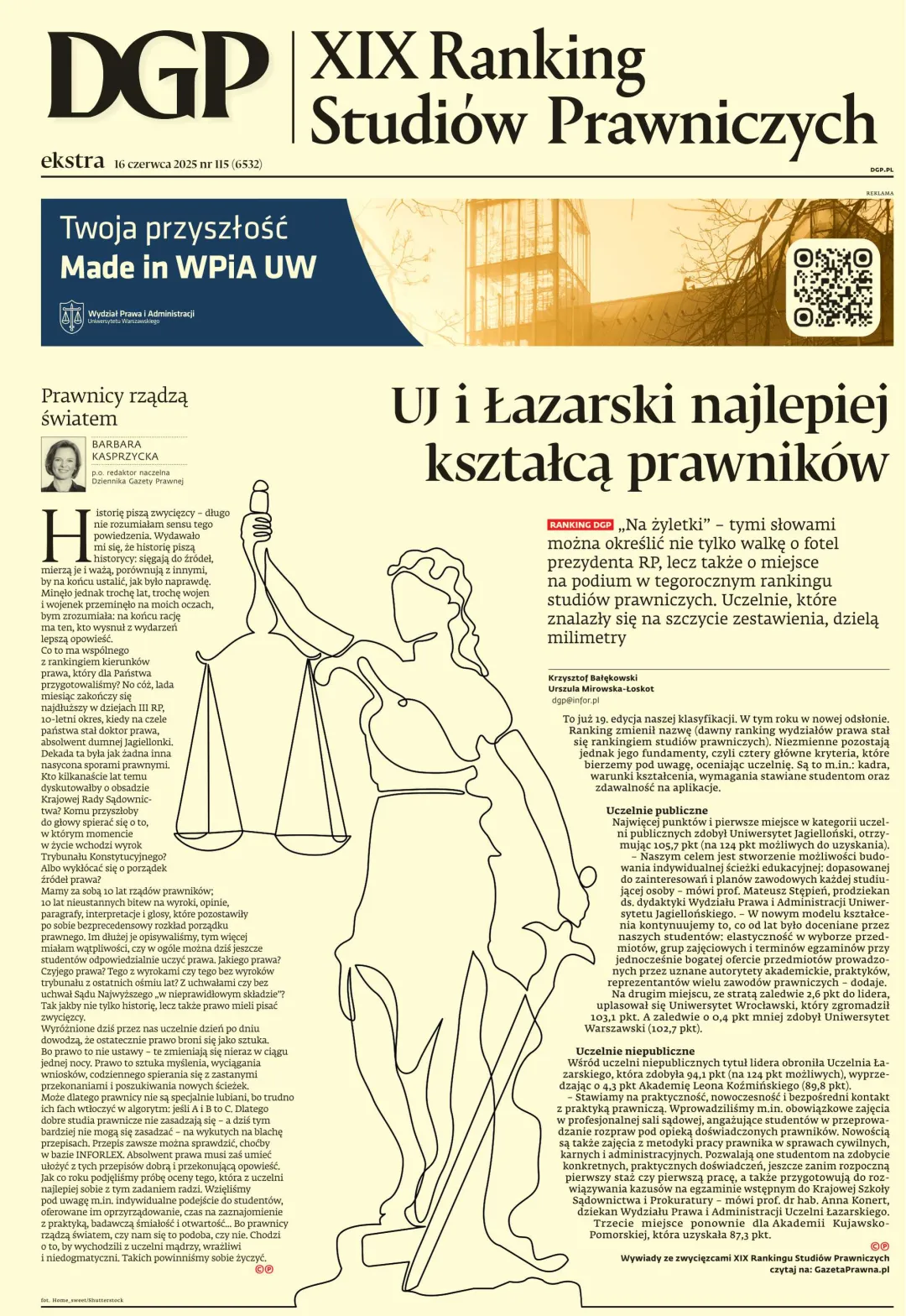 XIX RANKING STUDIÓW PRAWNICZYCH