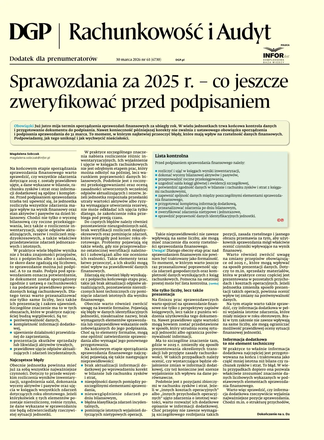 RACHUNKOWOŚĆ I AUDYT