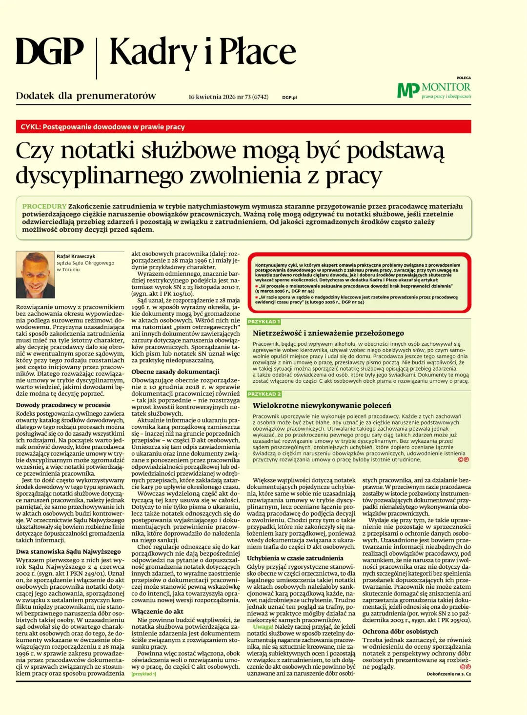 KADRY I PŁACE