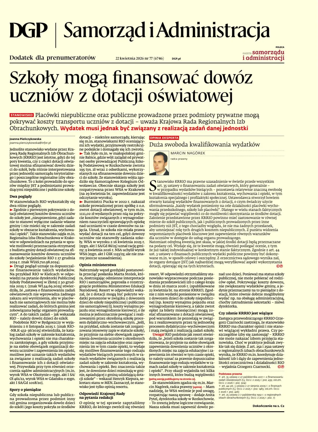 SAMORZĄD I ADMINISTRACJA