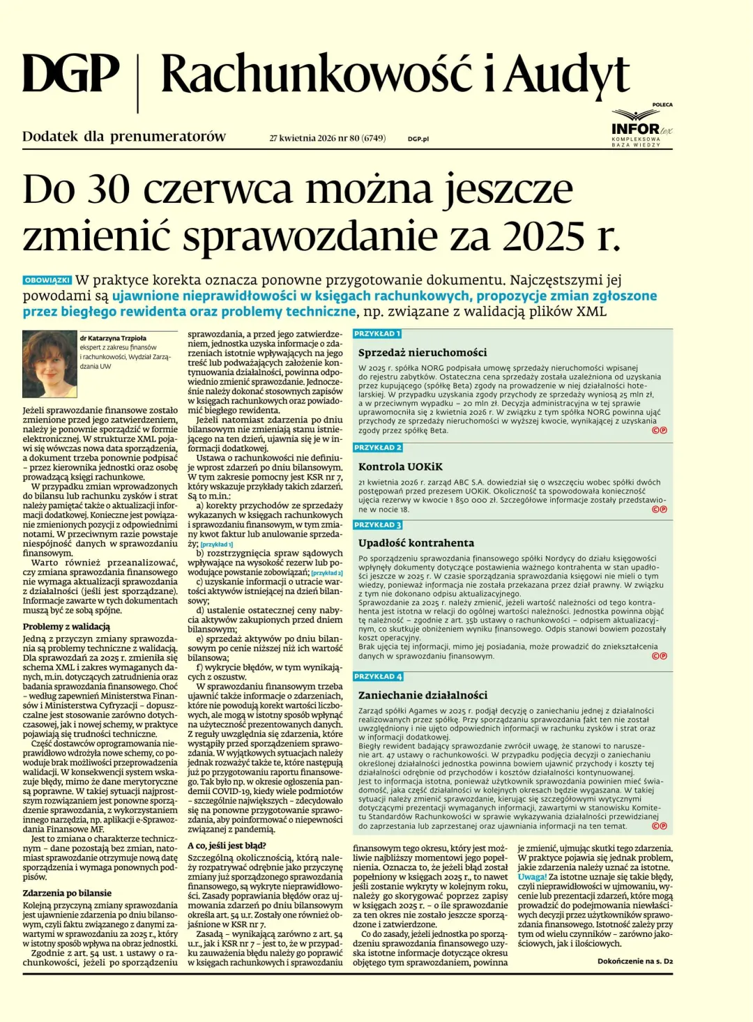 RACHUNKOWOŚĆ I AUDYT