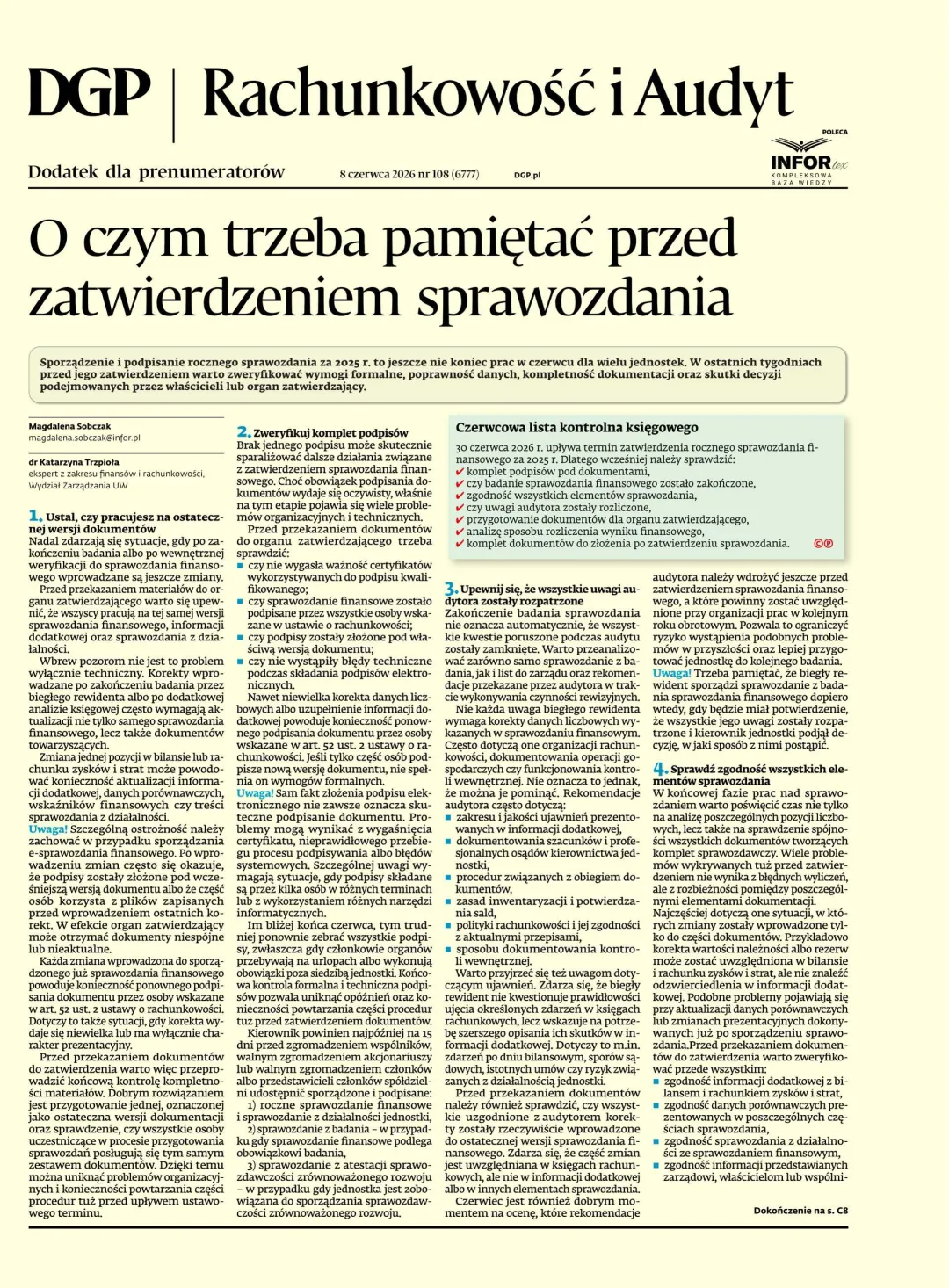 RACHUNKOWOŚĆ I AUDYT