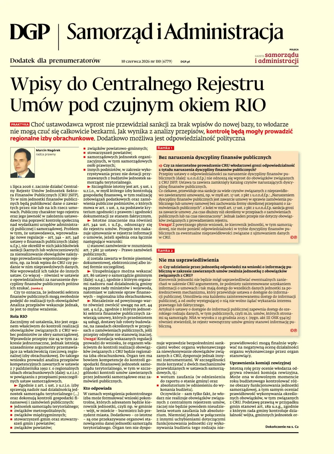 SAMORZĄD I ADMINISTRACJA