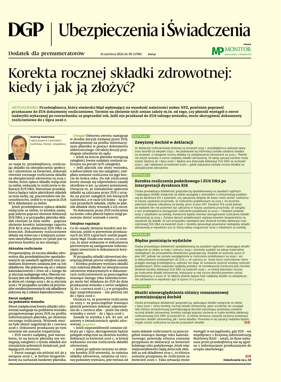 UBEZPIECZENIA I ŚWIADCZENIA