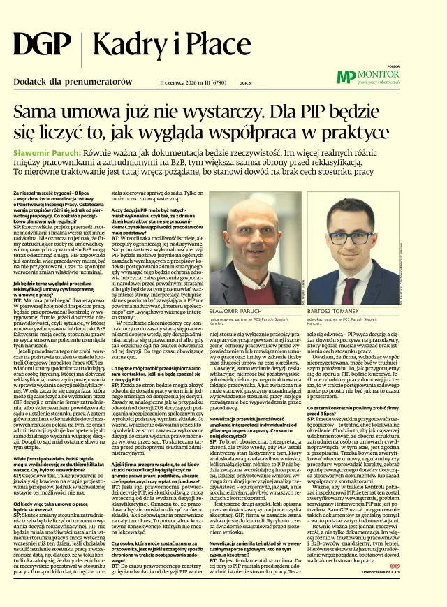KADRY I PŁACE