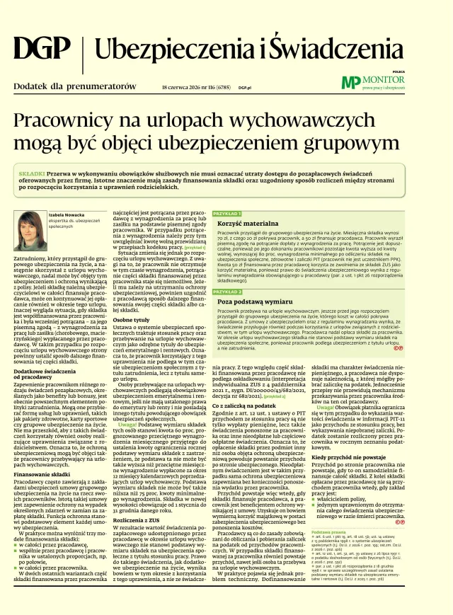 UBEZPIECZENIA I ŚWIADCZENIA