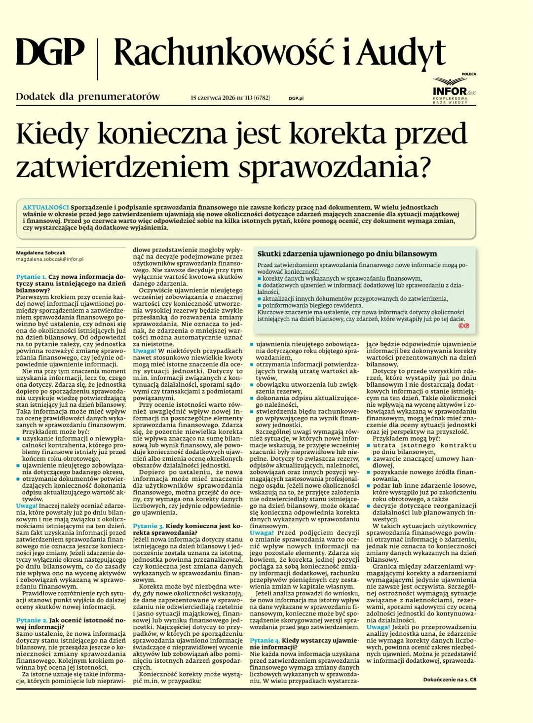 RACHUNKOWOŚĆ I AUDYT