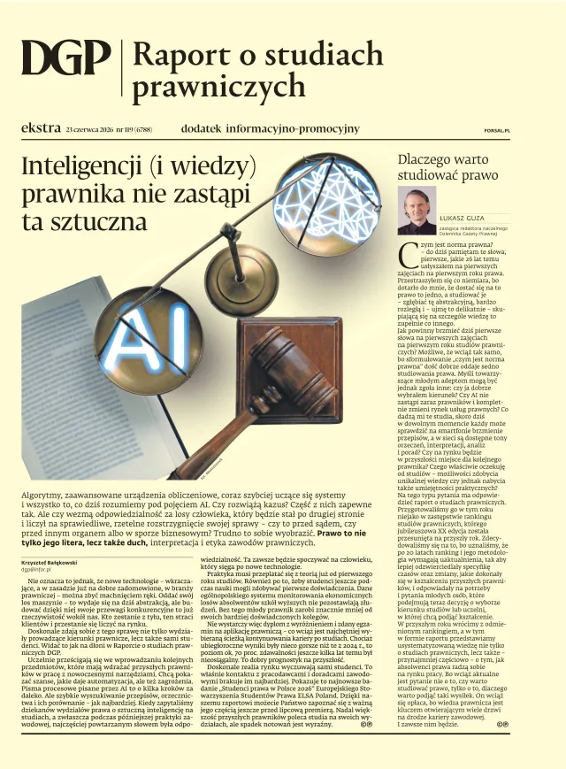 RAPORT O STUDIACH PRAWNICZYCH