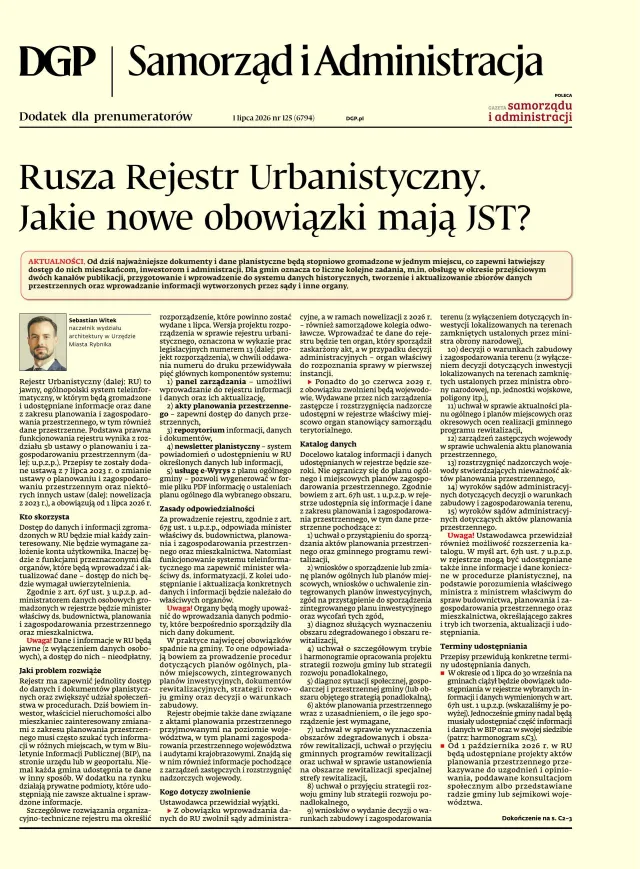 SAMORZĄD I ADMINISTRACJA
