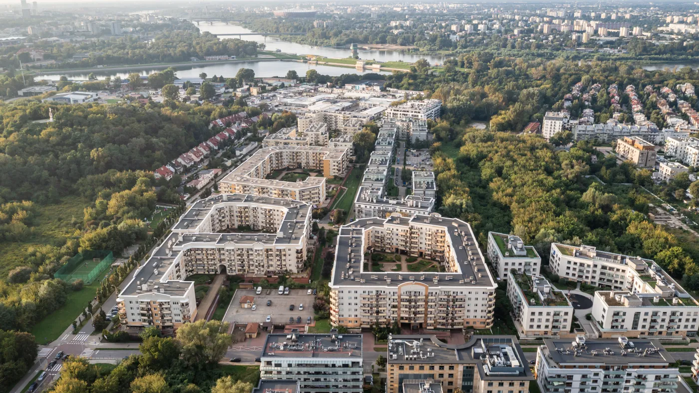 budownictwo bloki osiedle deweloperka warszawa Siekierki budynki architektura osiedla