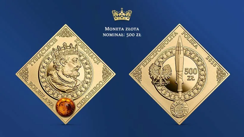 Tysiąclecie koronacji Bolesława Chrobrego – monety kolekcjonerskie NBP