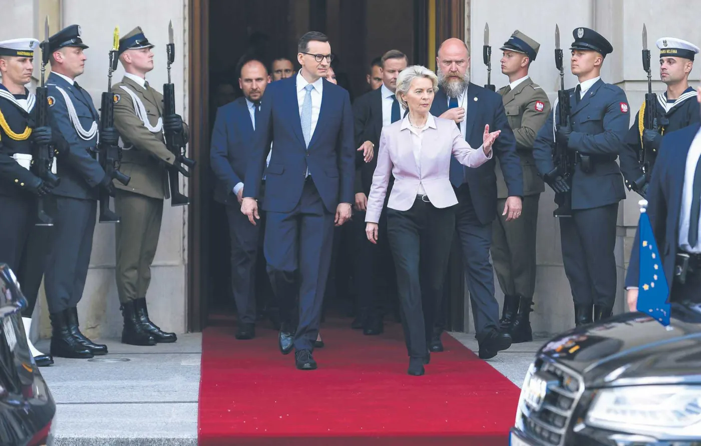 Wizyta szefowej KE Ursuli von der Leyen w Warszawie, czerwiec 2022 r.