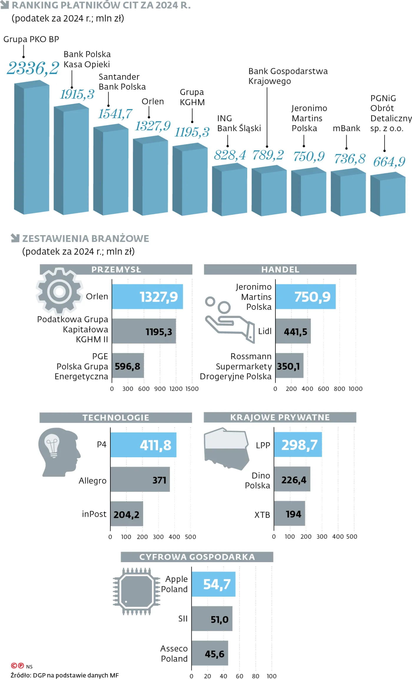 Ranking płatników CIT za 2024 r.