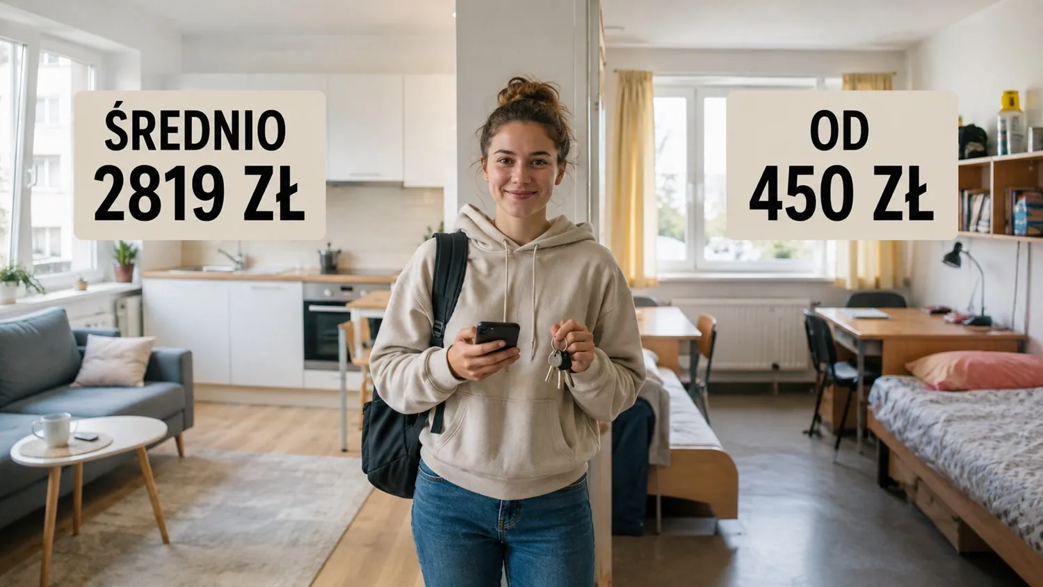 Kawalerka średnio za 2819 zł, akademik od 450 zł. Studenci zaczynają walkę o mieszkania