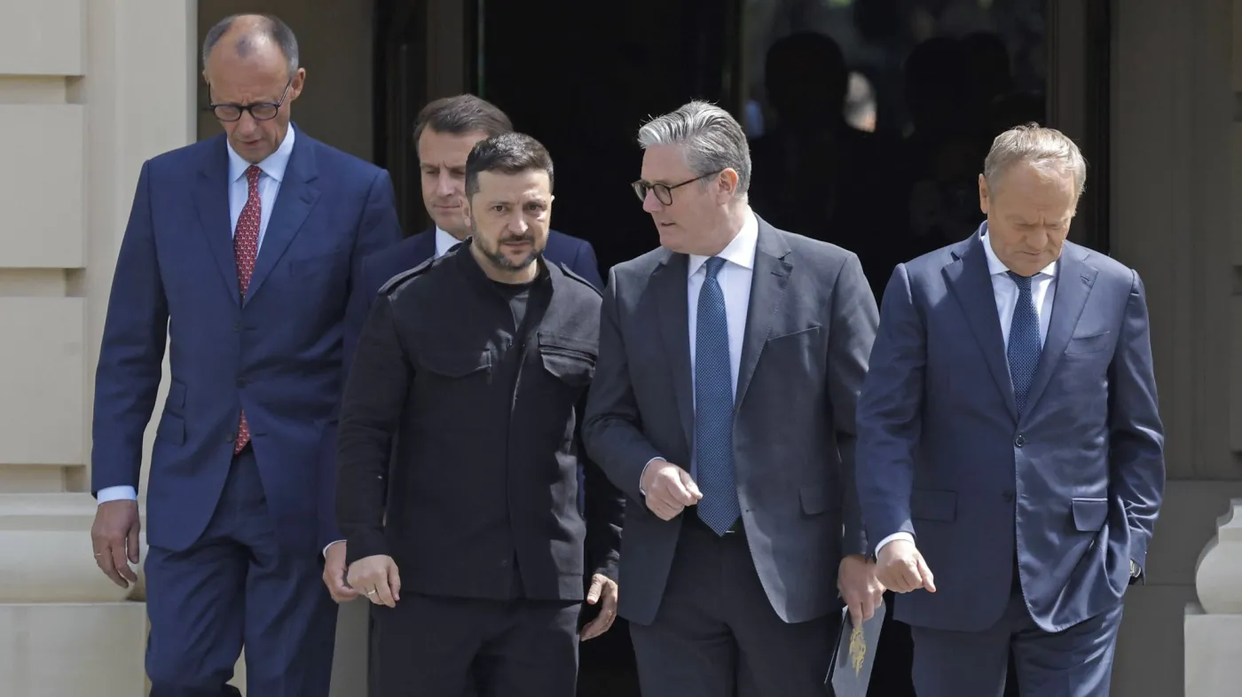 Merz, Macron, Zełenski, Starmer, Tusk