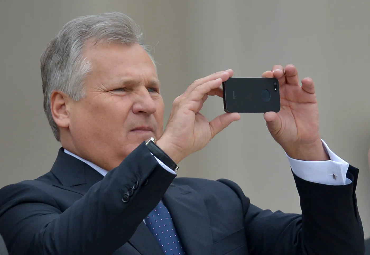 Aleksander Kwaśniewski przed mszą kanonizacyjną