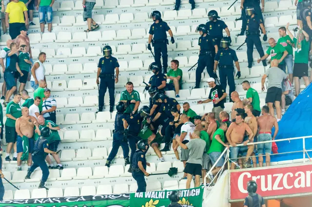 Hiszpania: Kibice Śląska Wrocław pobici i aresztowani przez policję