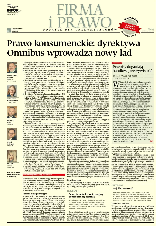 FIRMA I PRAWO - WYDANIE SPECJALNE