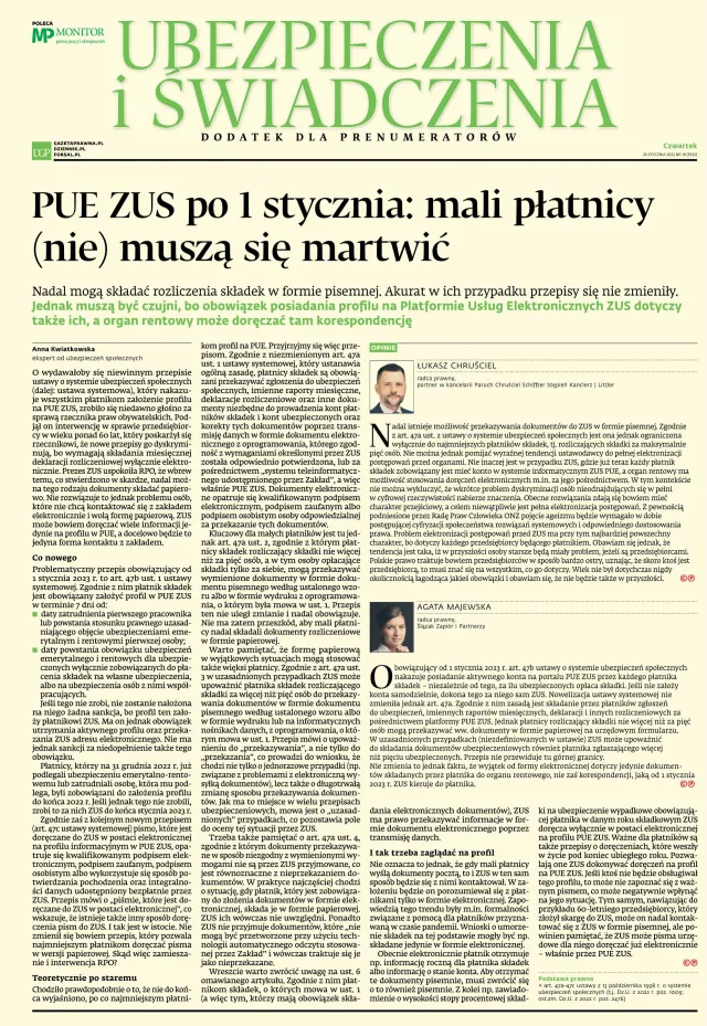 UBEZPIECZENIA I ŚWIADCZENIA