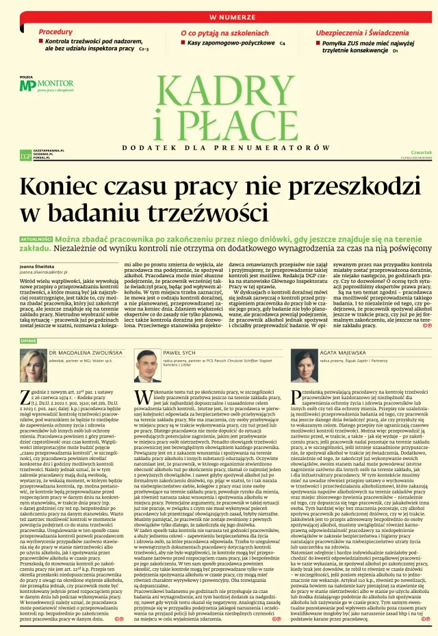 KADRY I PŁACE
