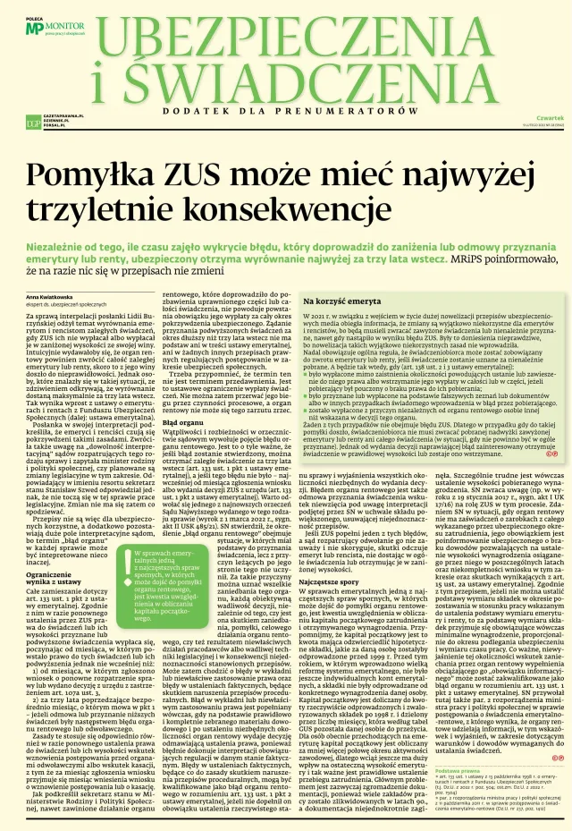 UBEZPIECZENIA I ŚWIADCZENIA