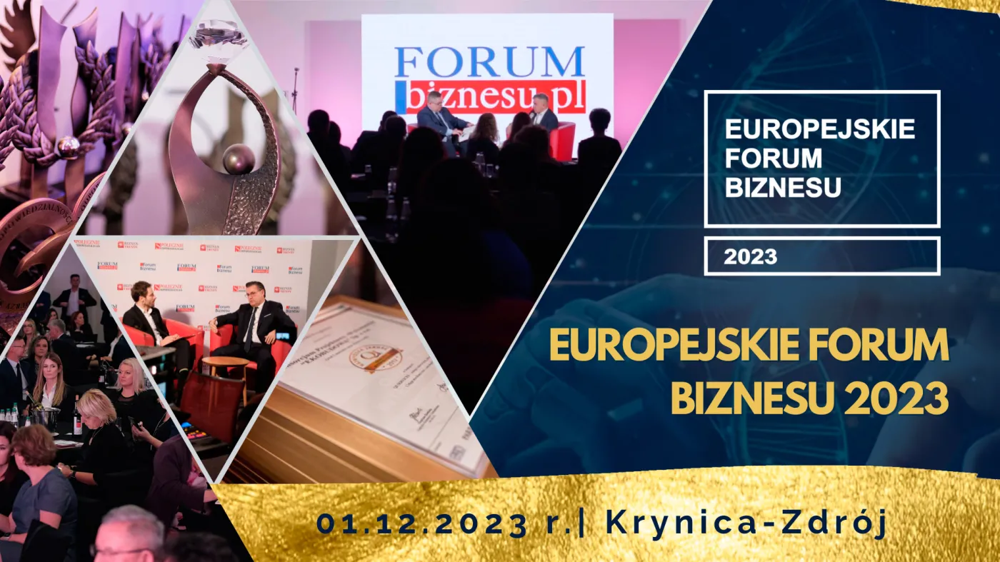 1 grudnia w Krynicy-Zdroju odbędzie się Europejskie Forum Biznesu 2023