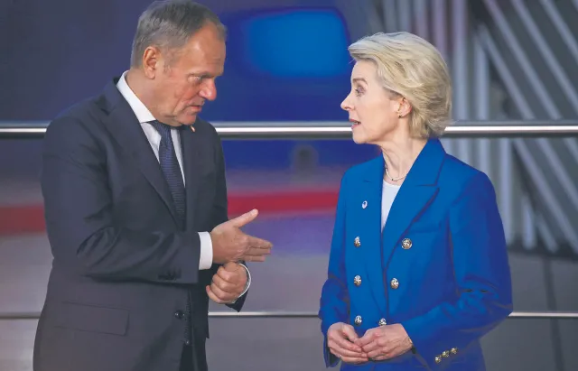 Unijni przywódcy podzieleni w sprawie obronności. Macron, von der Leyen i Tusk z odrębnymi wizjami
