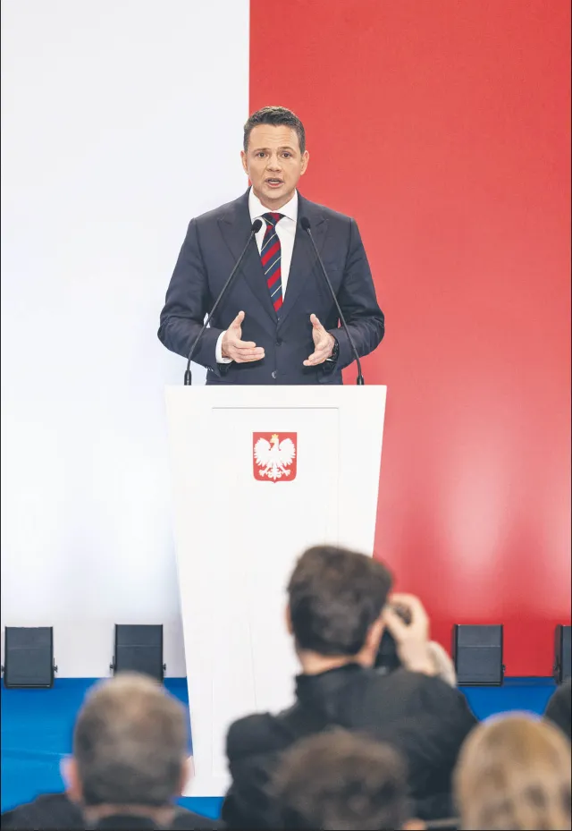 "Wielka konferencja prasowa". Trzaskowski o marszu, podatkach i debacie