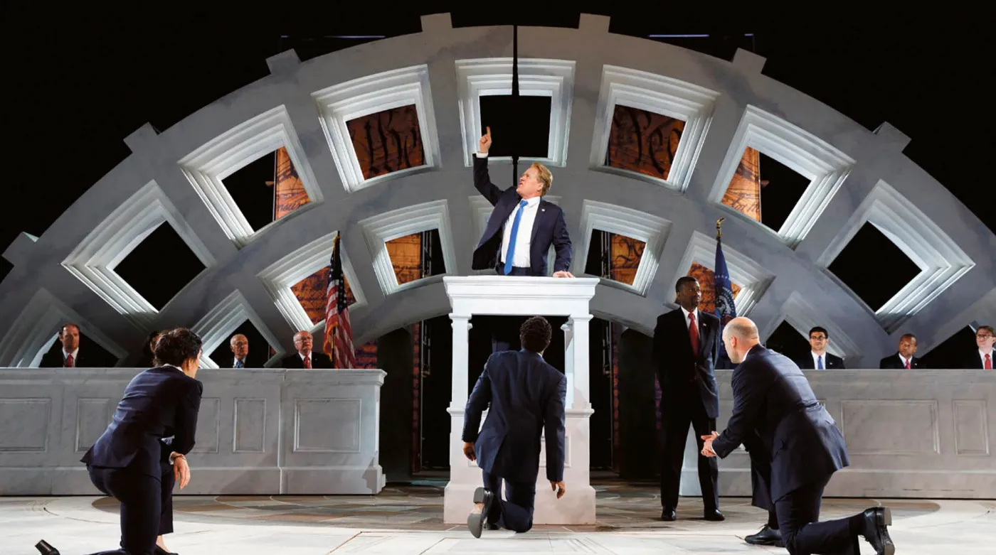 Trump trzęsie Melpomeną