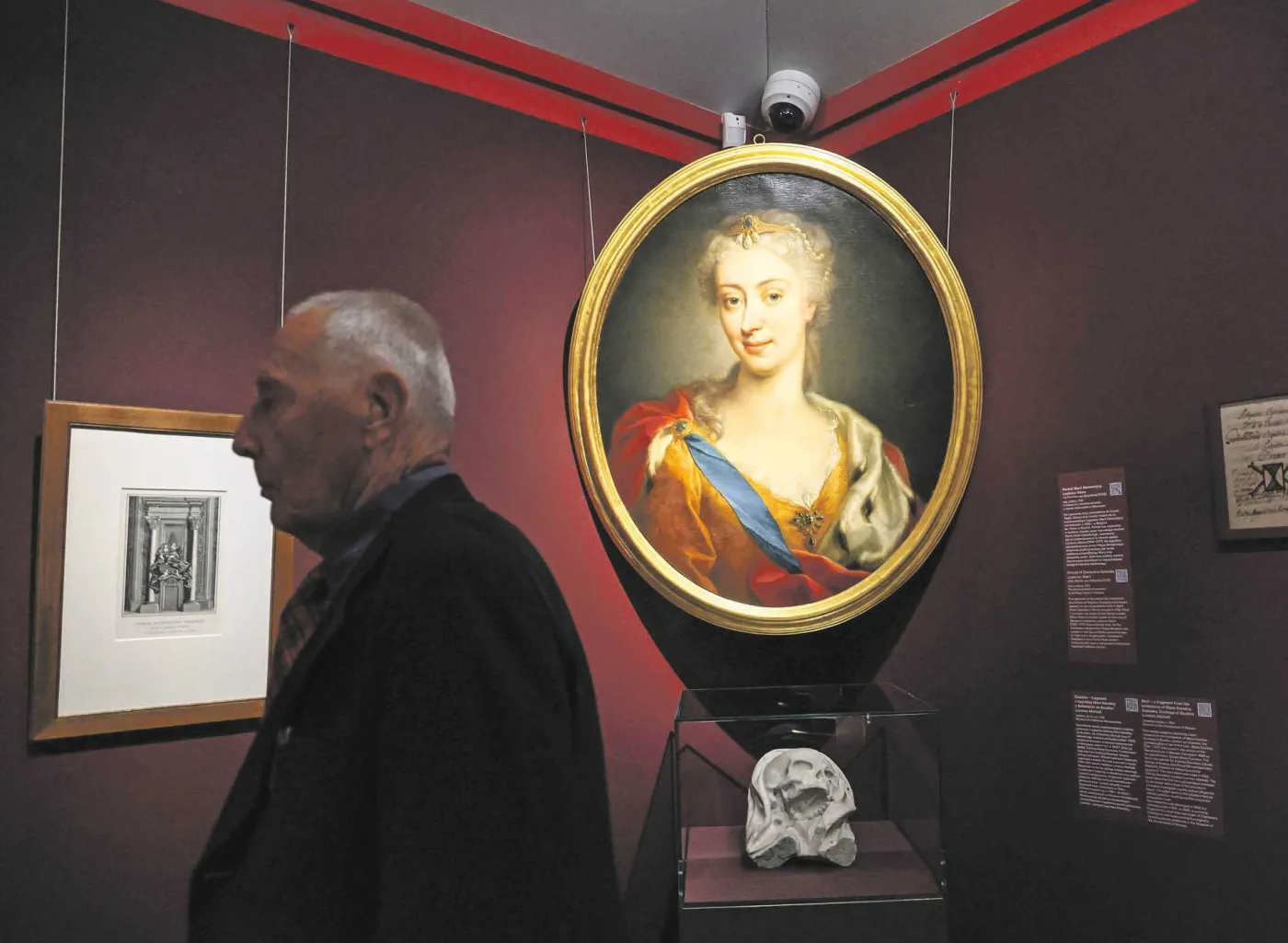 Portret Marii Klementyny autorstwa Lodovica Sterna. Wystawa „Sobiescy i Stuartowie. Blask i widmo korony” w Muzeum Pałacu Króla Jana III w Wilanowie