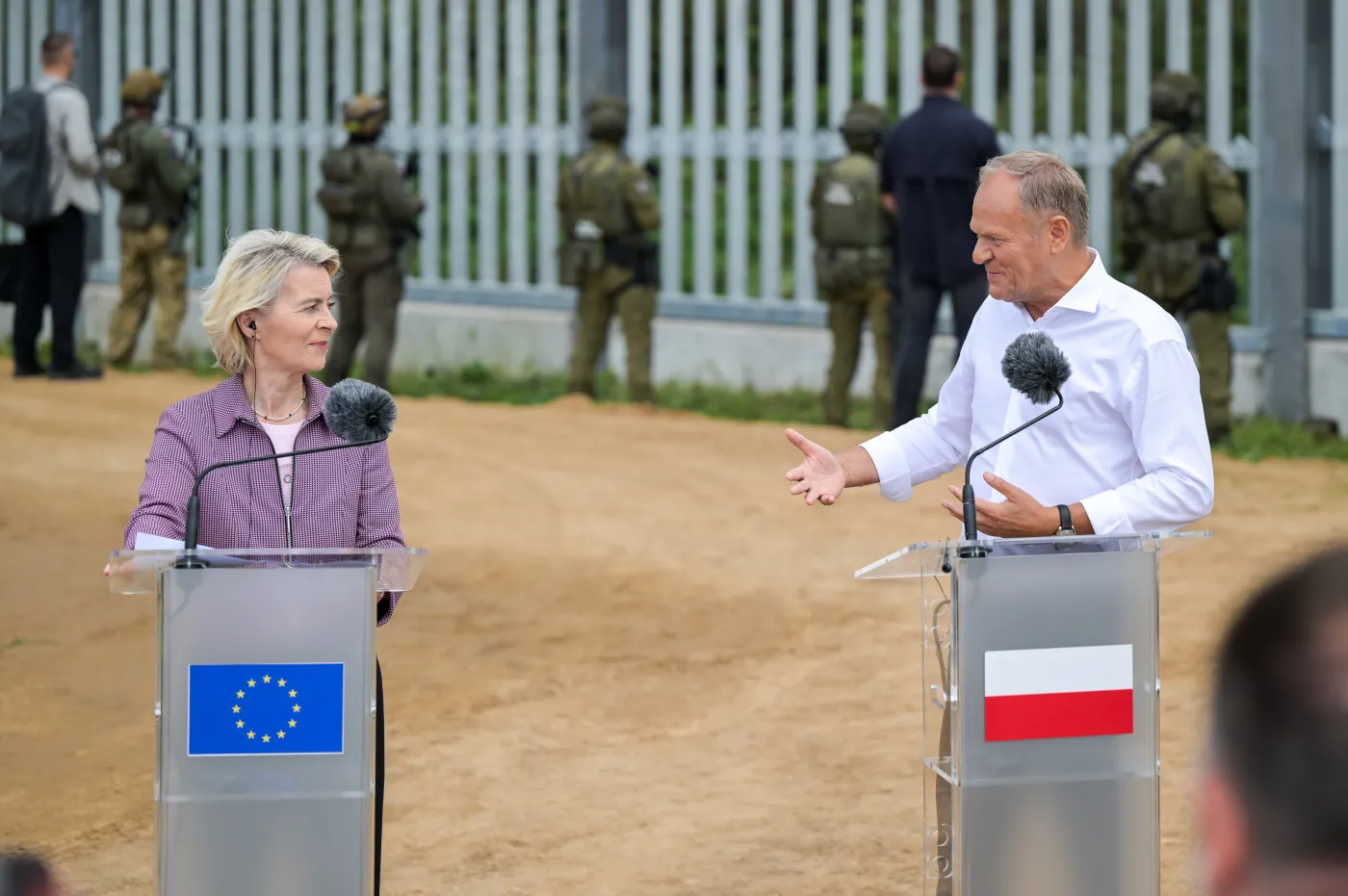 Donald Tusk i Ursula von der Leyen