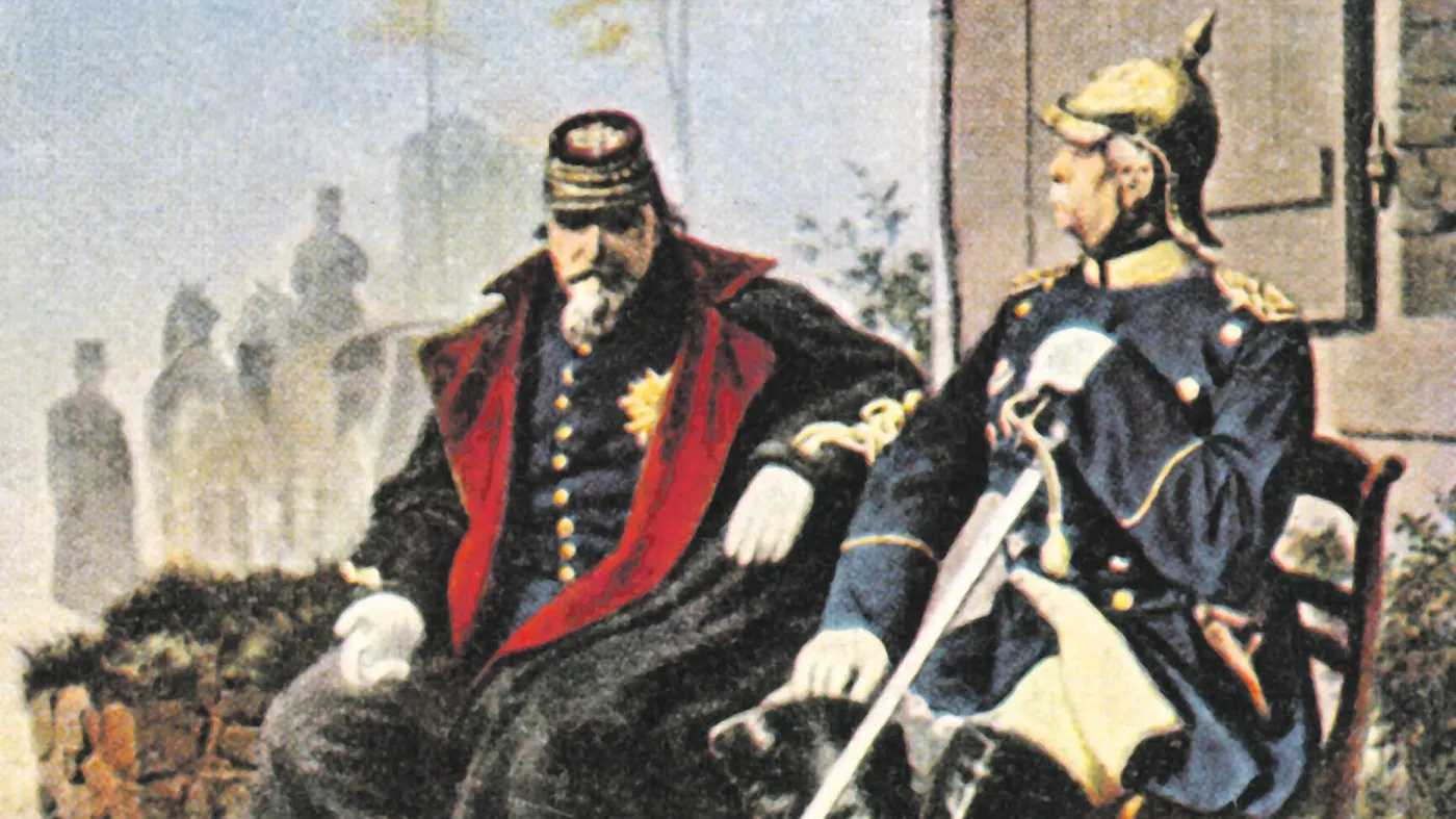 Napoleon III i Otto von Bismarck na spotkaniu w Donchéry. 2 września 1870 r.
