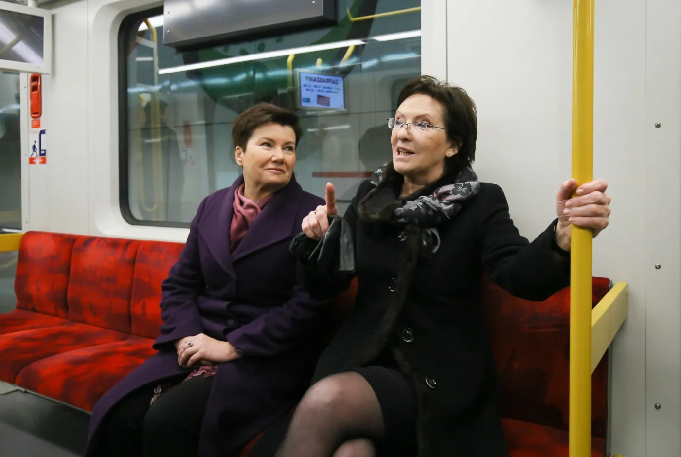 Ewa Kopacz pojechała drugą linią metra