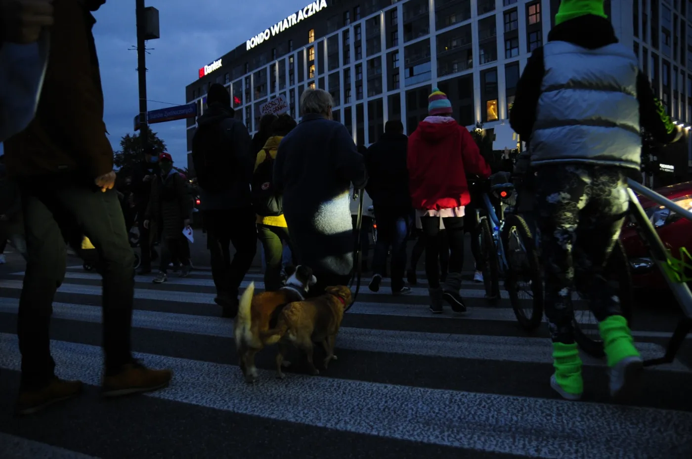 Blokada Ronda Wiatraczna w Warszawie
