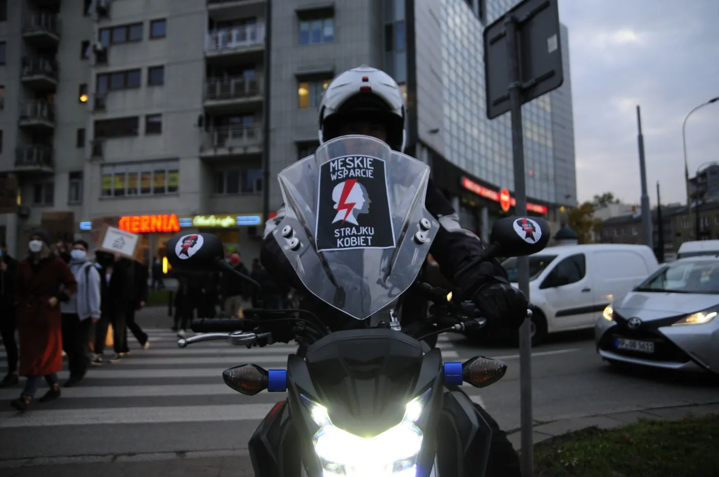 Blokada Ronda Wiatraczna w Warszawie