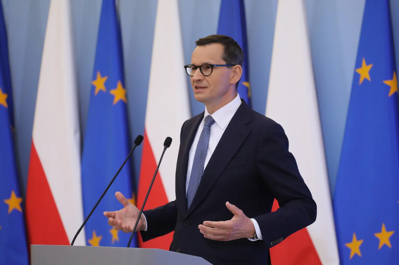 Morawiecki: Tutaj jest Sejm, a nie Bundestag, i mamy prawo i obowiązek zagłosować za interesem Polski