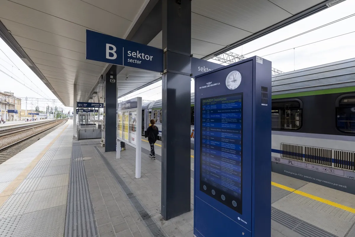 Nowe infokioski na stacji kolejowej Lublin, Foto: PKP Polskie Linie Kolejowe S.A