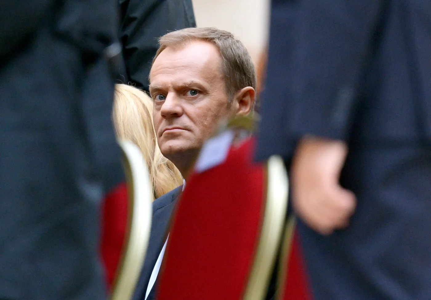 Premier Donald Tusk podczas kanonizacji w Watykanie. Fot. PAP/Radek Pietruszka 