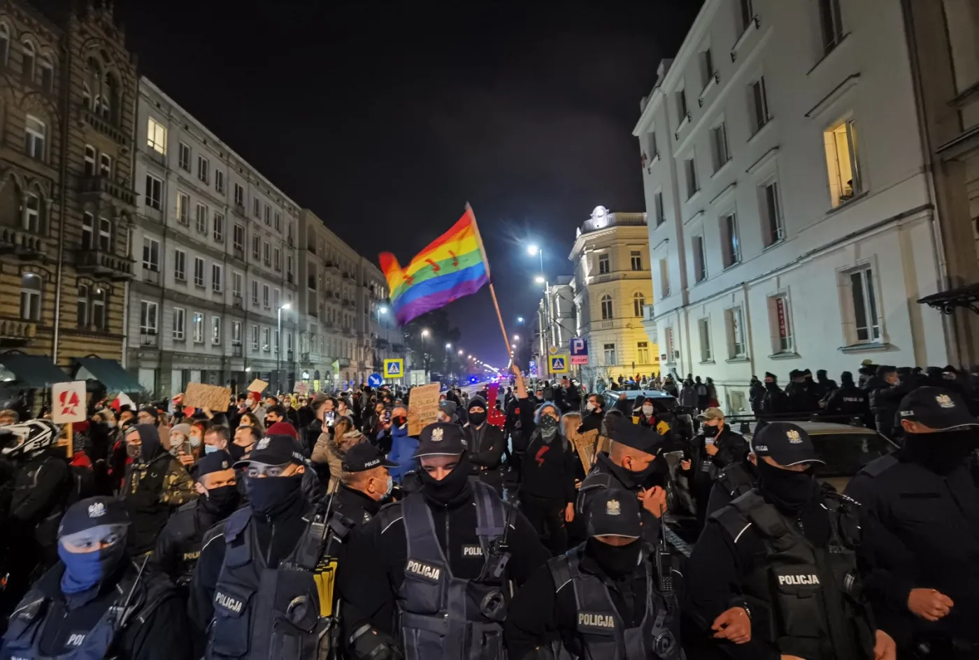 Strajk Kobiet w Warszawie 18 listopada 2020 r.