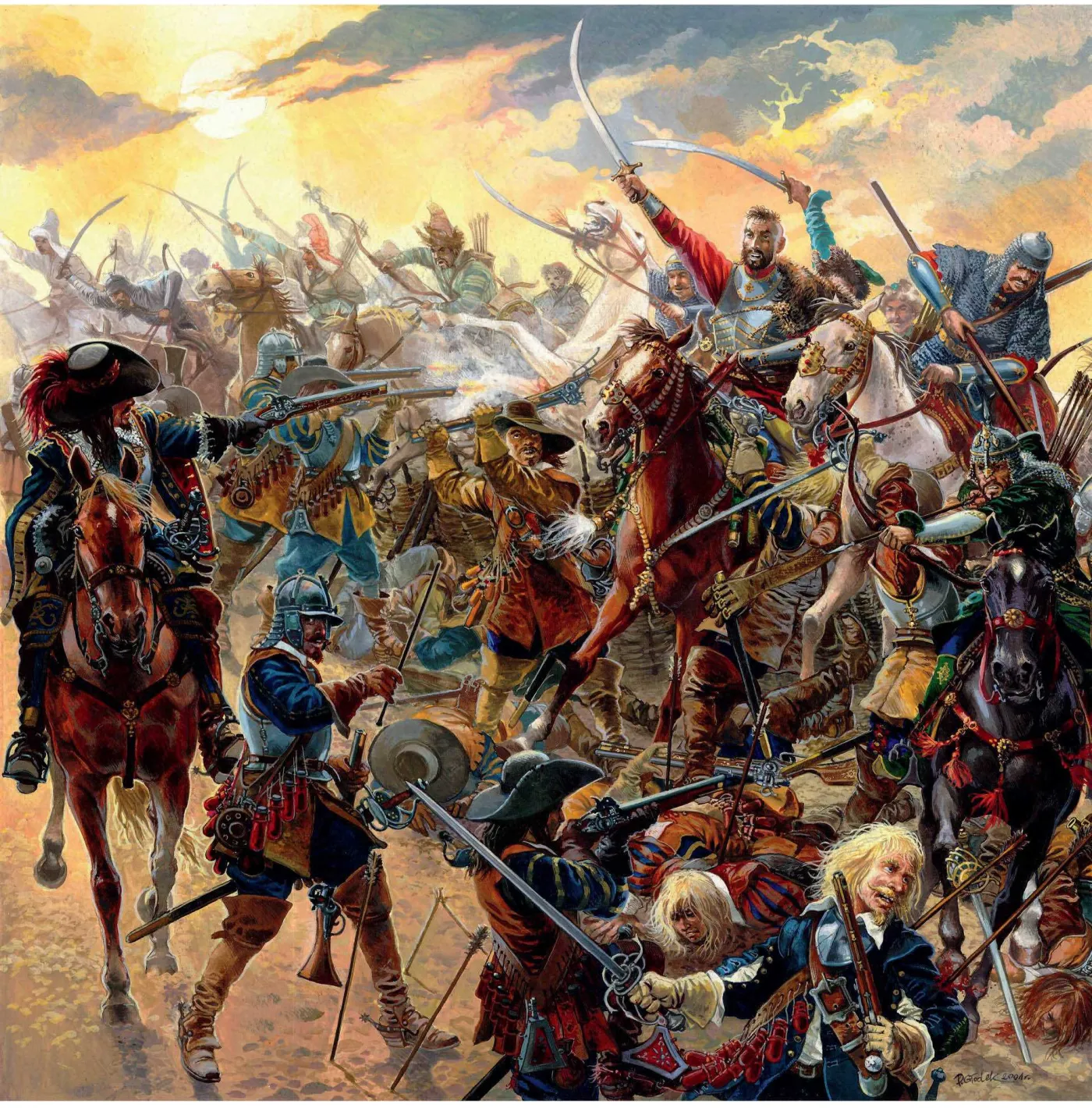 Bitwa pod Prostkami, do której doszło 8 października 1656 r. Atak Tatarów i polskich chorągwi na wojska szwedzkie dowodzone przez księcia Bogusława Radziwiłła