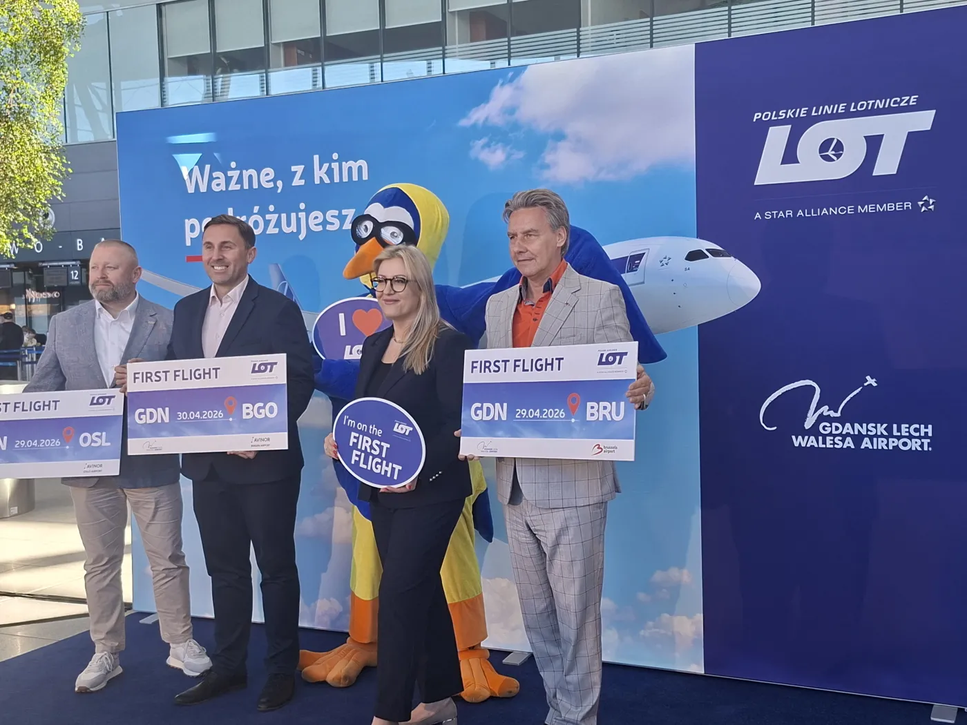 Inauguracja nowych połączeń LOT-u z Gdańska