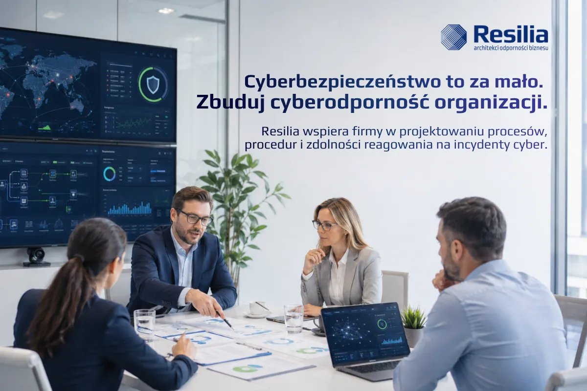 Od cyberbezpieczeństwa do cyberodporności. Resilia – architekci odporności biznesu
