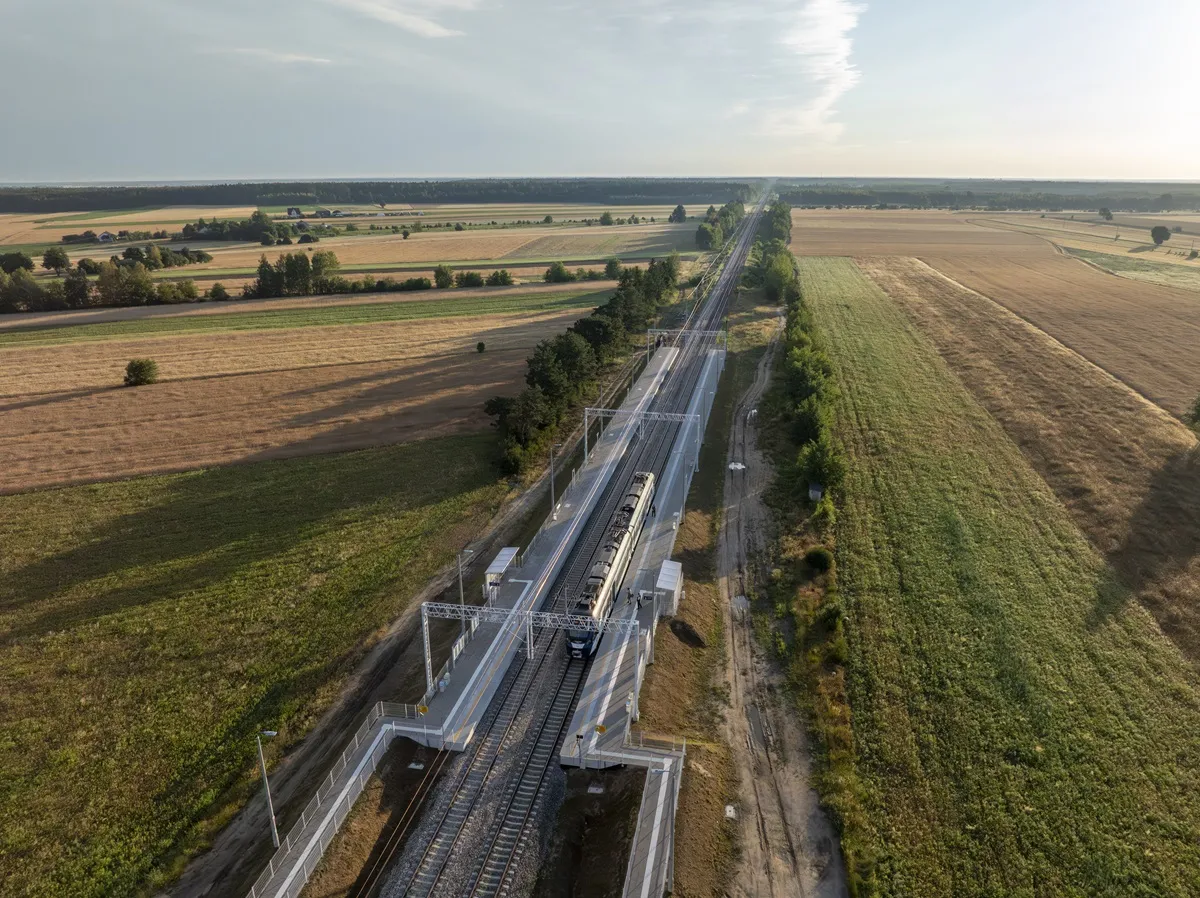 Przystanek kolejowy Hordzieżka po modernizacji, Foto: PKP Polskie Linie Kolejowe S.A