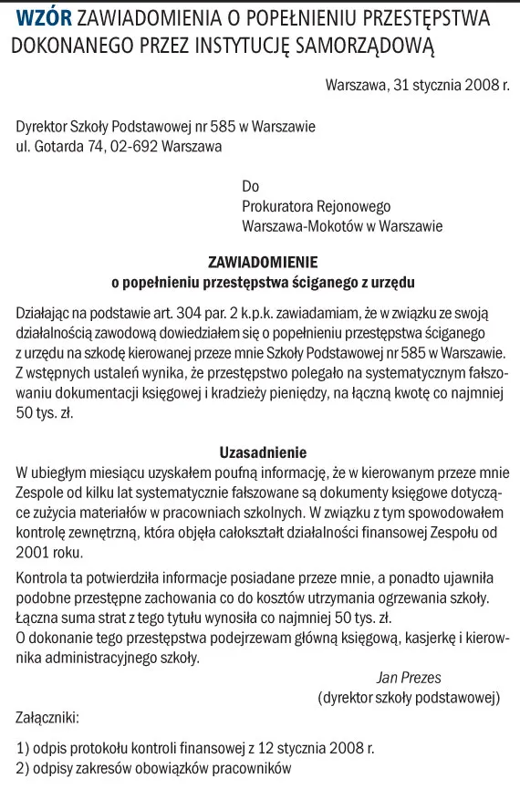 Zadania i obowiązki gminy w postępowaniu karnym