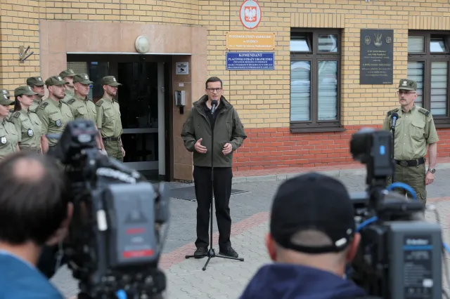 Morawiecki: Reżim Łukaszenki wybrał niewłaściwą granicę. Granica Polski jest dobrze strzeżona