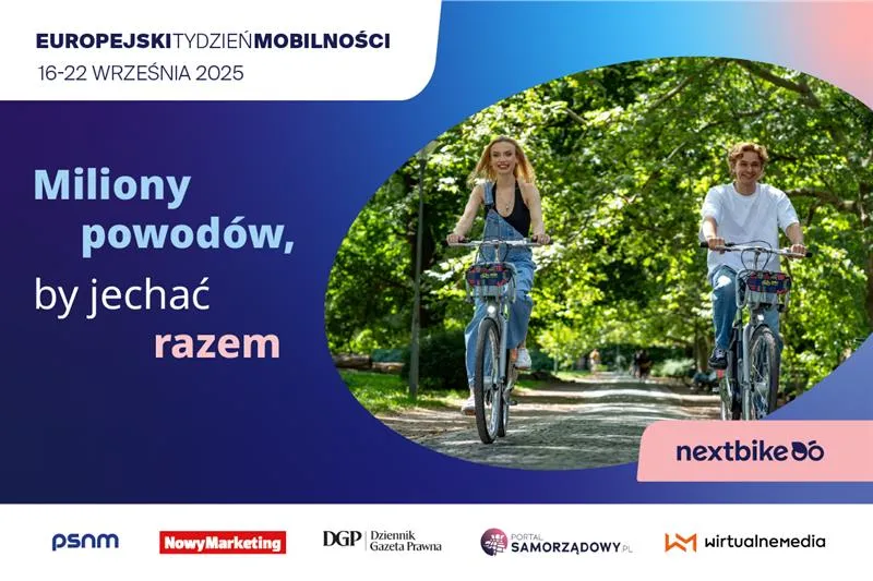 Miliony powodów, by jechać razem z Nextbike podczas Europejskiego Tygodnia Mobilności