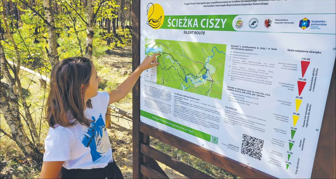 „Ścieżka ciszy” jest unikalnym w Polsce projektem, skierowanym do mieszkańców i turystów.