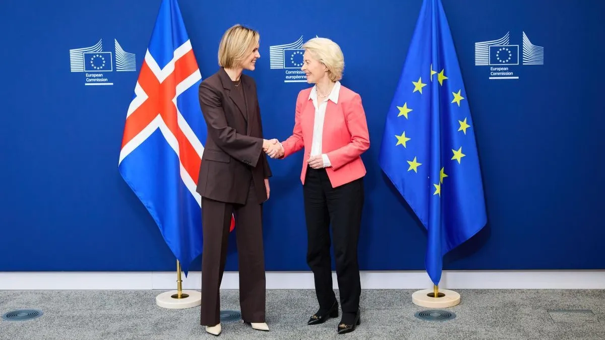 Szefowa KE Ursula von der Leyen i premierka Islandii Kristrún Frostadóttir, 14.01.2026