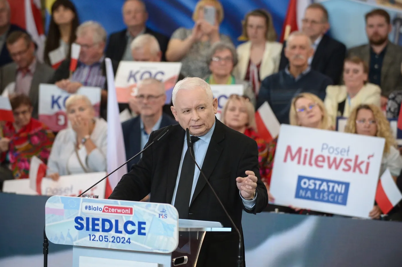 Kaczyński w Siedlcach: Rządy Tuska zapowiadają nam biedę