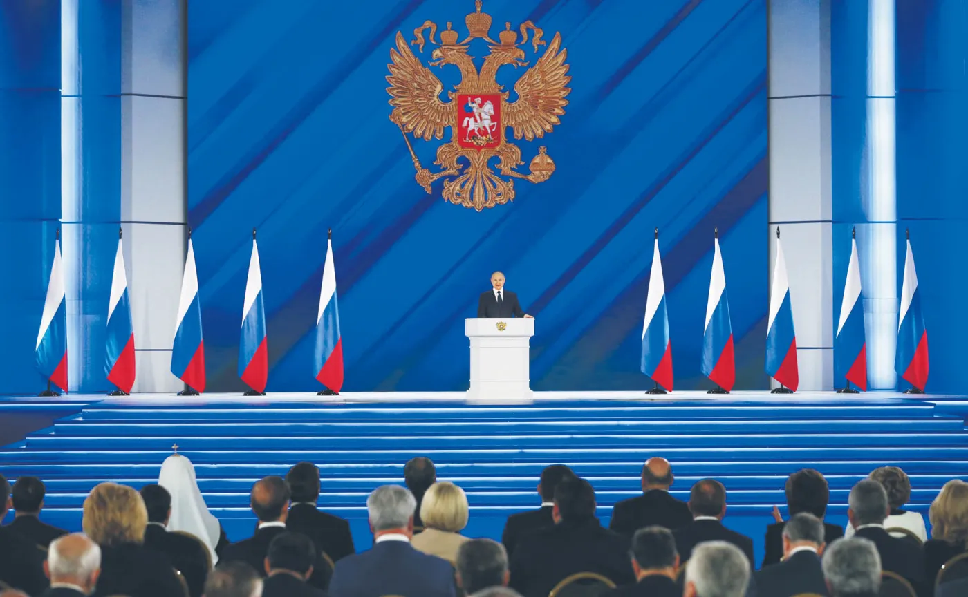 Przedwyborcze posłanie Putina